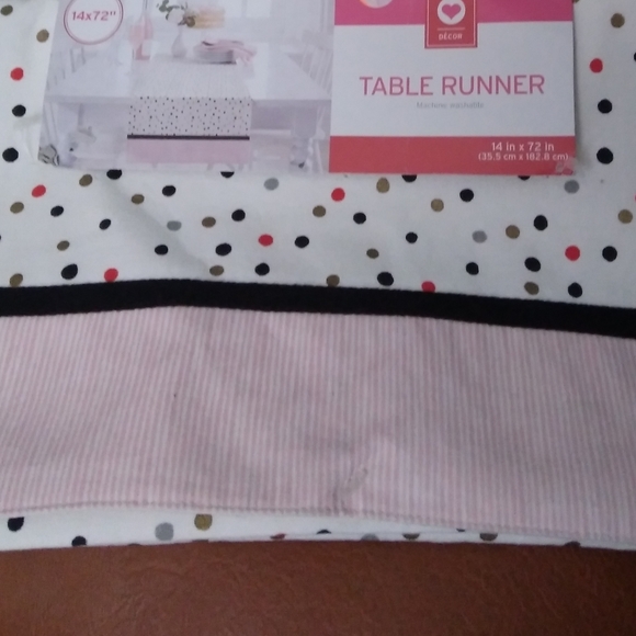 Target Dining Target Pink Striped Polka Dot Table Runner 4x72
